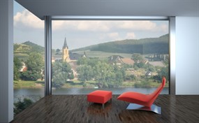 观景房内的沙发椅子图片